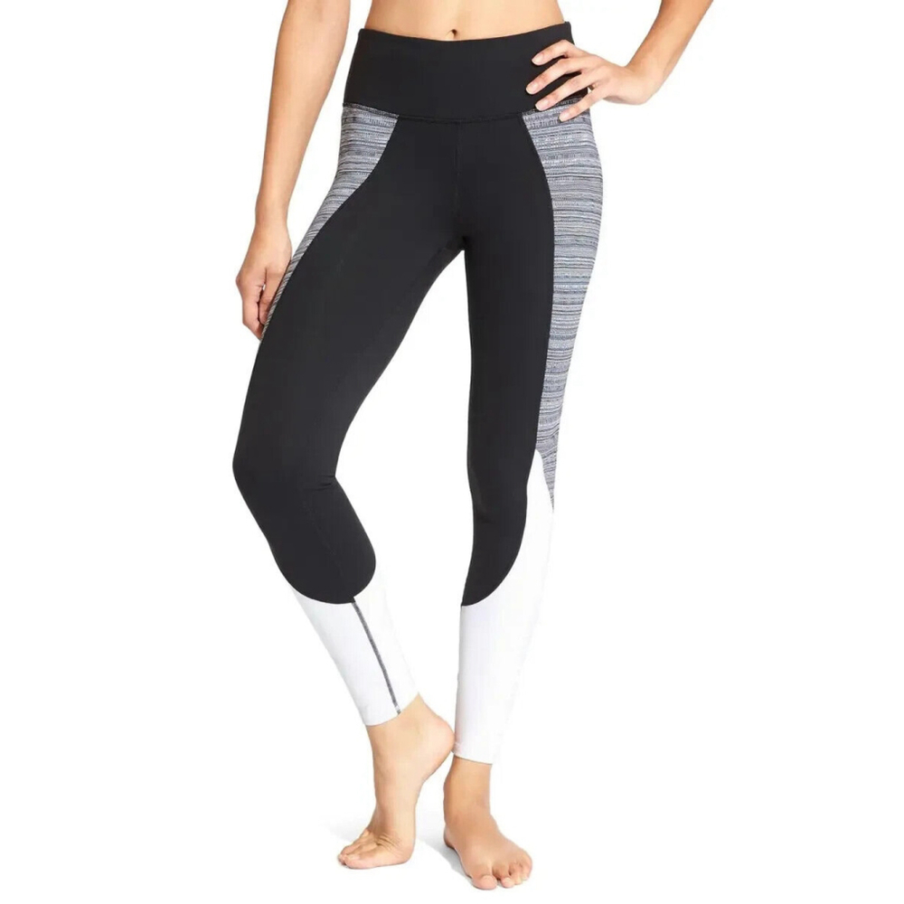 ATHLETA Chatarunga High Rise Colorblock Jacquare Athletic Tight, Medium - Picture 1 of 9